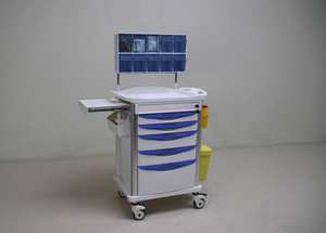 Hochey ABS 플라스틱 마취 트롤리 의료 응급 병원 가구 - Product Image 6