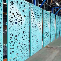Panneaux métalliques de mur en aluminium intérieur de centre commercial Pvdf personnalisés Fabricant de murs extérieurs revêtus de feuilles perforées en aluminium