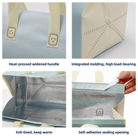 Sac isotherme jetable en non-tissé avec poignée, en feuille d'aluminium, pour desserts et gâteaux à emporter – Vente en gros