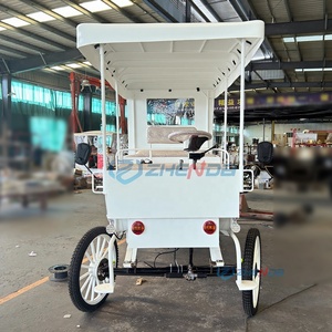 ZHENDA Voiture électrique biplace Princesse des rêves en forme de calèche de chevaux en cristal, couleur personnalisable, populaire pour mariages, événements et complexes hôteliers de luxe - Product Image 2