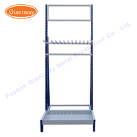 Présentoir de garniture de carreaux de céramique à bord décoratif sur pied pour magasin de détail