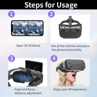 2023新款VR耳机3D眼镜耳机头盔vr兼容游戏视频盒虚拟现实Gafas