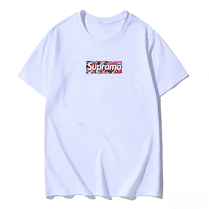 Camiseta de hombre personalizada con logo, estilo casual, estampado, manga corta, 100% algodón, estilo hip-hop vintage, para verano. - Product Image 2