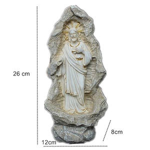 تمثال من الراتينج باللون العاجي, ديكور ديكوري ديكوري ، مناسب للحفلات والمعمودية - Product Image 2