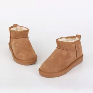 Bottines classiques Dahaixingchen pour femmes, à semelle épaisse, en cuir véritable, légères, en coton, pour la neige - Product Image 3
