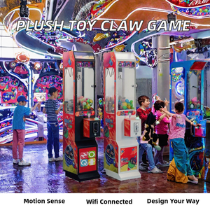 Mini Coin Operated <b>Claw</b> Crane <b>Machine</b> Plush <b>Toy</b> Vending Game for Amusement Park Indoor Game Center - Product Image 2