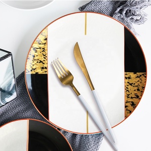 Wholesale Modern Dubai Elegant Bone China Dinner Set Ceramic <b>Dinnerware</b> Set - Product Image 6