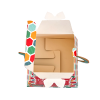Nouvel Emballage Cadeau de Noël Explosif pour Bonbons, Réutilisable, Écologique, Boîte Personnalisée en Couleur avec Revêtement UV, Lamination Mate et Gaufrage
