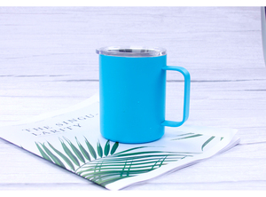 Tasses à café isothermes en acier inoxydable de haute qualité, gobelet à double paroi sous vide avec poignée pour boissons chaudes - Product Image 5