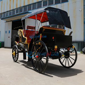 Factory Price Wholesale Zhenda 6-person Steel <b>Frame</b> Luxury Classic Royal Carriage Electric Sightseeing Carriage - Product Image 5