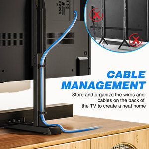 Soporte <span class=keywords><strong>de</strong></span> TV Universal Resistente para Sobremesa, Ajustable en Altura para Televisores <span class=keywords><strong>de</strong></span> 24-86 Pulgadas, Soporte <span class=keywords><strong>de</strong></span> Acero, VESA Máximo 800x600, 150 Libras - Product Image 3