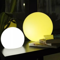 Lampe LED intelligente en plastique de 20 cm, éclairage d'ambiance RGB, télécommande, changement de couleur DC, intensité variable, angle de faisceau 360°, IP65, jardin, maison