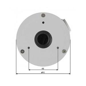 กล่องติดเพดานดาฮัว PFA134 สำหรับกล้องโดมขนาด 91 มม. อุปกรณ์เสริมสำหรับการเฝ้าระวังตัวเรือนอะลูมิเนียม - Product Image 4