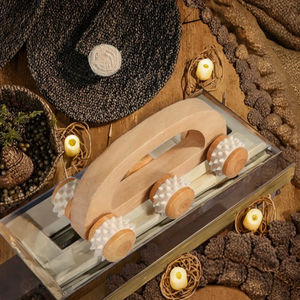 Profesyonel Taşınabilir Ahşap Takılabilir Sapan Yüz Masaj Aleti-Akupunktur Meridyen Terapi Aracı Evde Kullanım İçin Özelleştirilmiş Boyut - Product Image 3