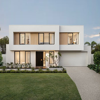 Double Story Voll möbliert Hot Style Wettbewerbs fähiger Preis Fertighaus Haus 4 Schlafzimmer Luxus Light Steel Villa
