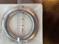 Œillets métalliques en acier inoxydable pour rideaux, œillets pour ruban, œillets de 60 mm