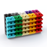 BEBRICKS Série de pièces de construction 3660 Pente inversée 45 2x2 avec tube rond solide en bas Briques de construction MOC Jouet pour enfants