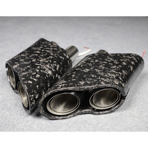 ท่อไอเสียคาร์บอนไฟเบอร์เงาแบบตรง รุ่นใหม่ สำหรับ AMG G63 W464 สไตล์ B900 ยี่ห้อ OUER ปี 2002-2016 - Product Image 2