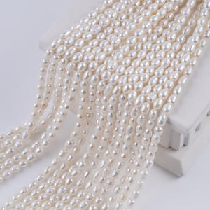 Natural 4-5mm Freshwater White Pearls DIY Semi-Finished <b>Beads</b> <b>for</b> Necklace <b>Bracelet</b> Jewelry Loose Pearls - Product Image 3