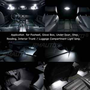 2 pièces, éclairage de courtoisie LED sous la porte, 63316972605 pour BMW E60 E87 E70 E90 E92 E63 E65 E85 M3 MINI Z4 R50 R52 R53 - Product Image 2