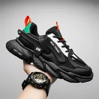 Zapatillas para hombre informales con logo personalizado, deportivas, calzado de deporte, color negro, 2022