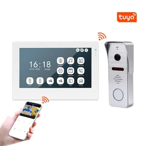 IP SIP touch screen 7 inch door phone Professional video intercom AHD1080P camera