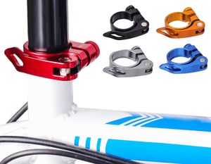 Hợp kim 16059 31.8/34.9mm xe đạp yên bài kẹp ống kẹp cố định xiên nhanh chóng phát hành đường gấp MTB xe đạp ghế bài kẹp - Product Image 2