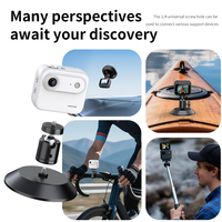 Cámara de Acción 4K en Oferta, Pantalla Dual de 2.0'', Gran Angular de 120°, Cámara Deportiva Resistente al Agua para Buceo al Aire Libre