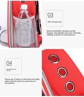 Sac à dos de transport pour animaux de compagnie, portable, respirant, transparent, tendance, en PC, pour chat et chien, grande capacité, design capsule spatiale