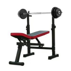 Tezgah presi Biceps katlanabilir spor çok fonksiyonlu gücü ev ticari eğitim ayarlanabilir ağırlık halter Fitness Sit Up Up tezgah