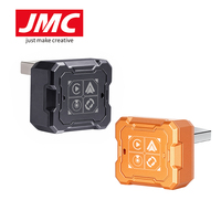 Adaptador Inalámbrico JMC Portátil Mini 4 en 1 para Carplay y Android Auto, Convertidor USB C, Dongle Inalámbrico Mirrorlink, Naranja