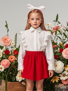 <span class=keywords><strong>Falda</strong></span> Corta de Cuero Personalizada para Niñas, OEM, Múltiples Colores, Muestra en 7 Días |   En stock |   Fábrica de Ropa para Niños Foshan - Product Image 4