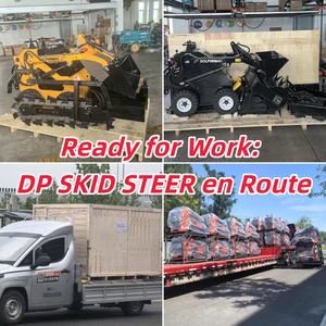 DP-S460 roda Mini selip Steer Dingo kualitas tinggi pemuat kompak Cargadora kecil baru dengan prosesor kayu bakar - Product Image 5