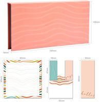 Diviseur Notes Autocollantes Ensemble Minimaliste Style Conception Auto-Bâton bloc-Notes Cadeau Set Index Onglets Drapeaux Organisateur