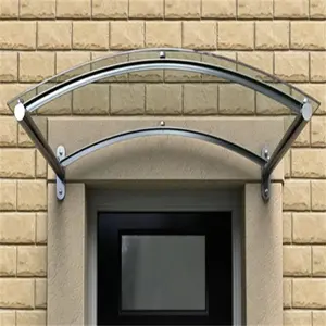 Cbmmart moderno porta dossel projetos de vidro temperado laminado porta toldo