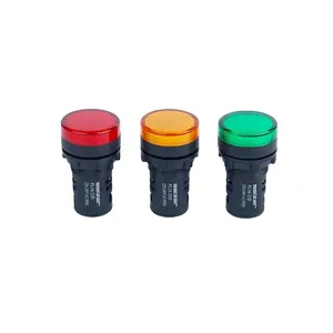 Salzer PL16-22D Dia 22mm LED Indicator Lamp, Pilot lamp, Signal light Red Yellow Green Blue White (TUV CE and CB Approved)