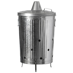 90L galvanizli çelik yanık varil çöp tenekesi bahçe çöp yakma bin Metal bahçe yakma Can bahçe atık yakma makinesi - Product Image 4