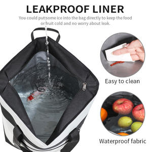 <span class=keywords><strong>Sac</strong></span> fourre-tout réutilisable isolé pour les courses, <span class=keywords><strong>sac</strong></span> de <span class=keywords><strong>livraison</strong></span> de pizza/nourriture pour garder les aliments froids/chauds pour <span class=keywords><strong>Uber</strong></span> <span class=keywords><strong>Eats</strong></span>/Doordash/Grubub - Product Image 2