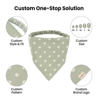 Bandanas pour chiens en gros à prix réduit, foulards élastiques extensibles pour animaux de compagnie, faible MOQ, motifs personnalisés, bavoirs triangulaires pour animaux de compagnie, fournisseur