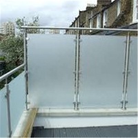 Balustrade d'escalier en acier inoxydable, balustrade en verre, pour l'intérieur, au meilleur prix
