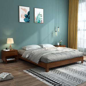 Tatami Solid Wood Platform Bed 1.8M Pine Low Bed Japanese Style Bedroom Furniture Space Saving Bed Frame - Product Image 2