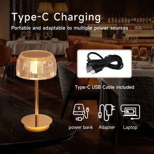 โคมไฟโมเดิร์นตกแต่งบ้าน ปรับความสว่างได้ โคมไฟตั้งโต๊ะคริสตัล LED ความสว่างสูง ปรับระดับได้ เหมาะสำหรับร้านกาแฟ โรงแรม - Product Image 5