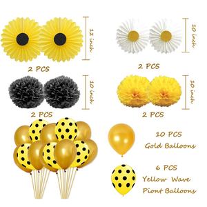 Kit de fournitures pour fête prénatale fabriqués à l'aide de l'abeille, ballons, banderoles, ballons, pour révéler le genre de l'enfant, décoration, bannière, 22 pièces - Product Image 2
