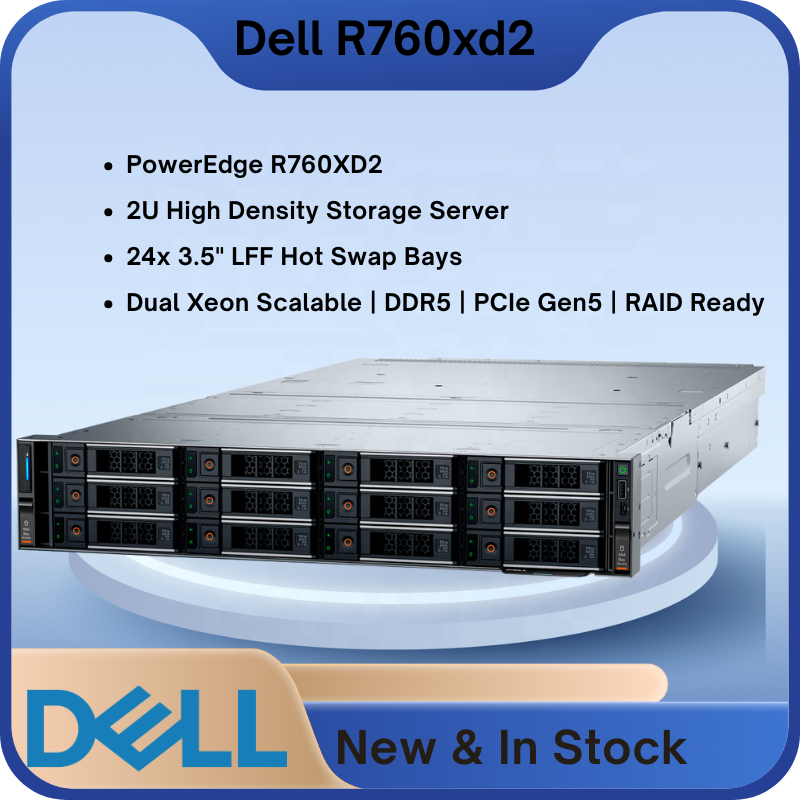 For Dell Poweredge R760 Rack Server with 256GB Ram and 24TB Hdd Intel ...