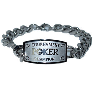 Texas Hold 'em <span class=keywords><strong>Poker</strong></span> Champ Bracelet Argent Tournoi <span class=keywords><strong>Prix</strong></span> Cadeau - Product Image 1