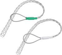 Poignée de traction de câble de galvanisation à tête unique 15-20mm couverture de filet en acier lisse pour fils et câbles