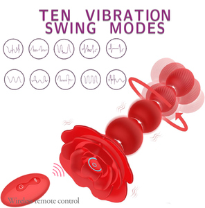 Juguete sexual <span class=keywords><strong>Anal</strong></span> con tapón de silicona con función vibratoria, tapón <span class=keywords><strong>Anal</strong></span> seguro para placer - Product Image 5
