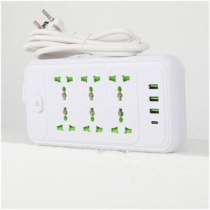 Fiches Prises Caméra Femelle Protecteur Surge Usb-C 3 Broches Électrique Double Table Européenne Prise Électrique Avec Admi Et Usb - Product Image 6