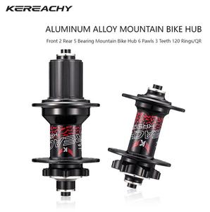 KEREACHY 120 anillos M9x100 M10x135 32 agujeros 6 trinquetes 5 rodamientos 8/9/10/11 velocidades Cubo de <span class=keywords><strong>bicicleta</strong></span> freno de disco montaña Cyclocross MTB Hubs - Product Image 2