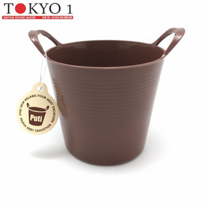 Mini panier de rangement rond brun Choco Mini panier polyvalent - Product Image 1